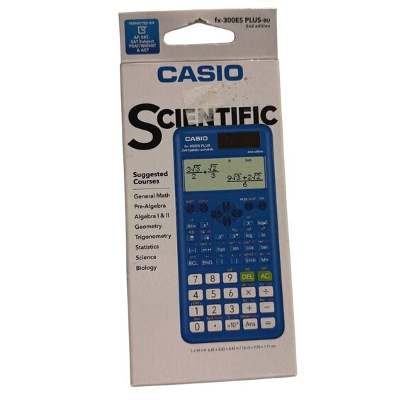 Casio FX-300 Scientific Calculator Blue - Picture 1 of 9